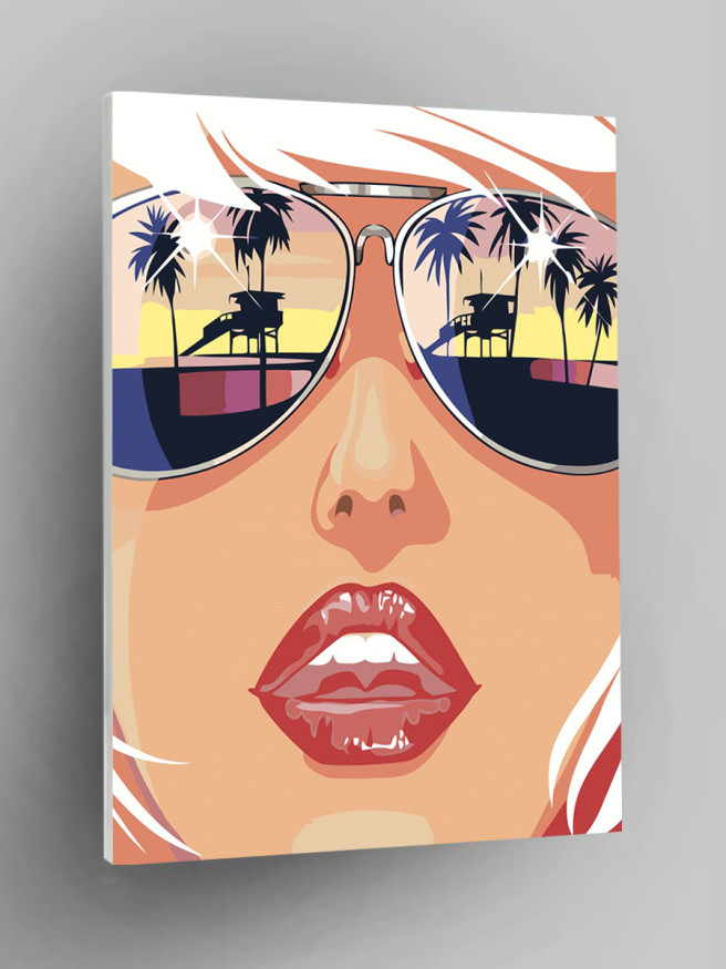 Raqamlar bo&amp;#039;yicha rasm &amp;quot;Ko&amp;#039;zoynakli qiz&amp;quot;