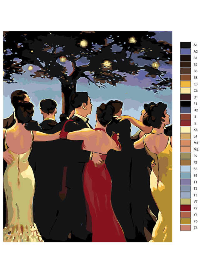 Raqamlar bo&amp;#039;yicha rasm &amp;quot;Raqs&amp;quot;