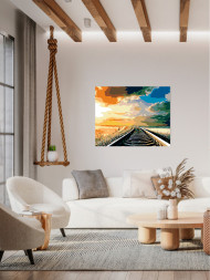 Картина по номерам &amp;quot;Рельсы&amp;quot;