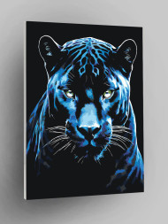 Картина по номерам &amp;quot;Пантера с зелёными глазами&amp;quot;