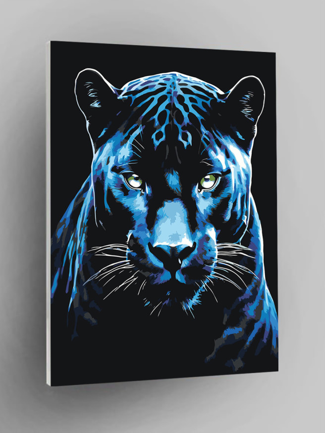 Картина по номерам &amp;quot;Пантера с зелёными глазами&amp;quot;