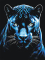 Картина по номерам &amp;quot;Пантера с зелёными глазами&amp;quot;