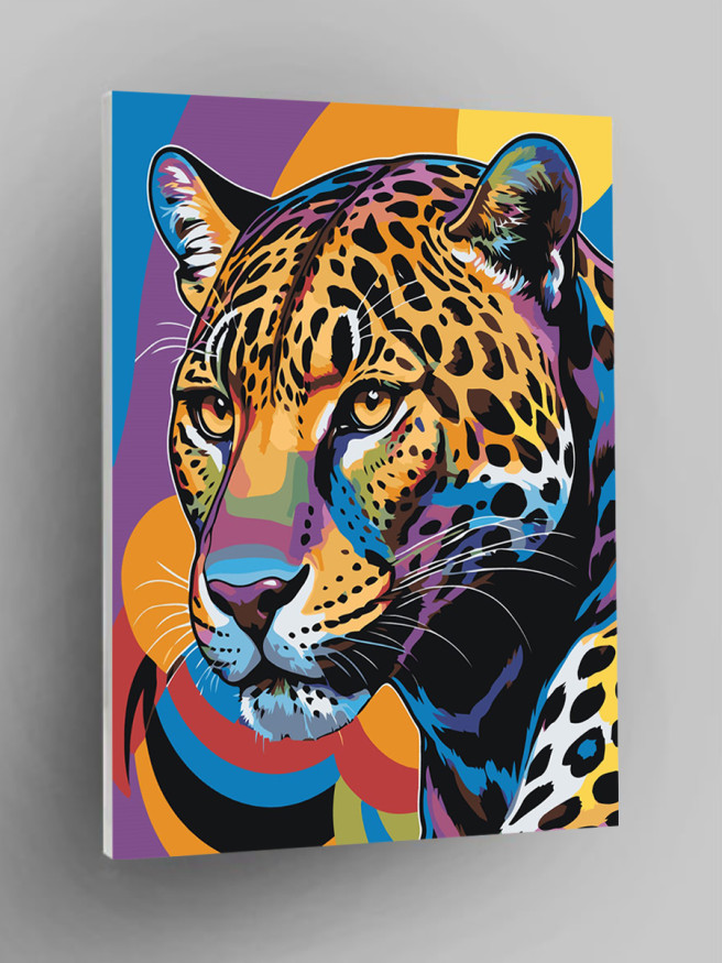 Raqamlar bo&amp;#039;yicha rasm &amp;quot;Chiroyli ko&amp;#039;zlari bilan leopard&amp;quot;