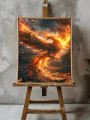 Постер на холсте &amp;quot;Огненное возрождение феникса&amp;quot;