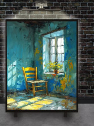 Постер на холсте &amp;quot;Тёплое утро у окна&amp;quot;