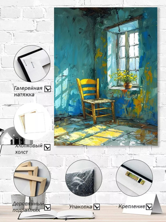 Постер на холсте &amp;quot;Тёплое утро у окна&amp;quot;