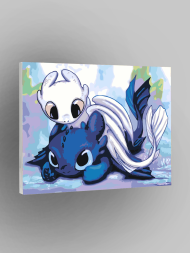 Raqamlar bo‘yicha rasm "Bezzubik va Oq furiya"