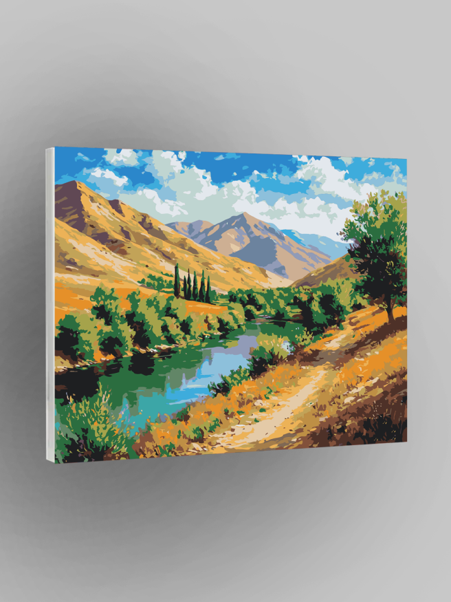 Raqamlar bo‘yicha rasm &amp;quot;Daryo bo‘yidagi vodiy&amp;quot;