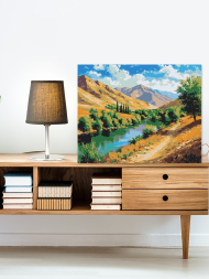 Картина по номерам &amp;quot;Долина у реки&amp;quot;