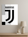 Holstga bosilgan poster &amp;quot;Yuventus logotipi&amp;quot;
