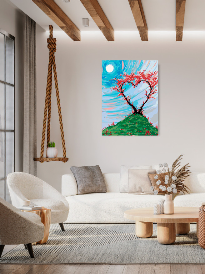 Raqamlar bo&amp;#039;yicha rasm &amp;quot;Sevgi daraxti&amp;quot;