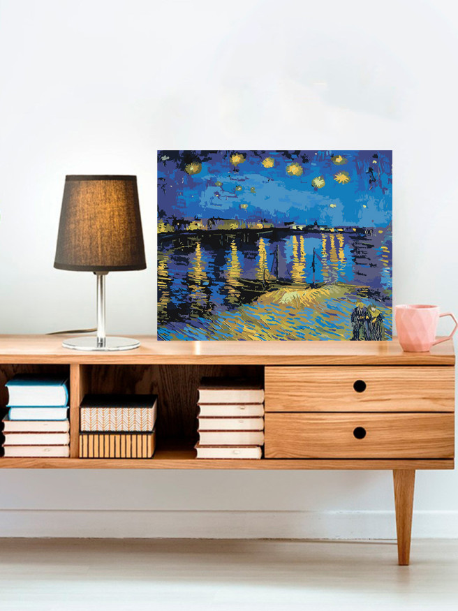 Картина по номерам &amp;quot;Винсент Ван Гог - Звездная ночь над Роной&amp;quot;