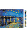 Картина по номерам &amp;quot;Винсент Ван Гог - Звездная ночь над Роной&amp;quot;