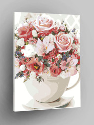 Картина по номерам &amp;quot;Букет роз&amp;quot;