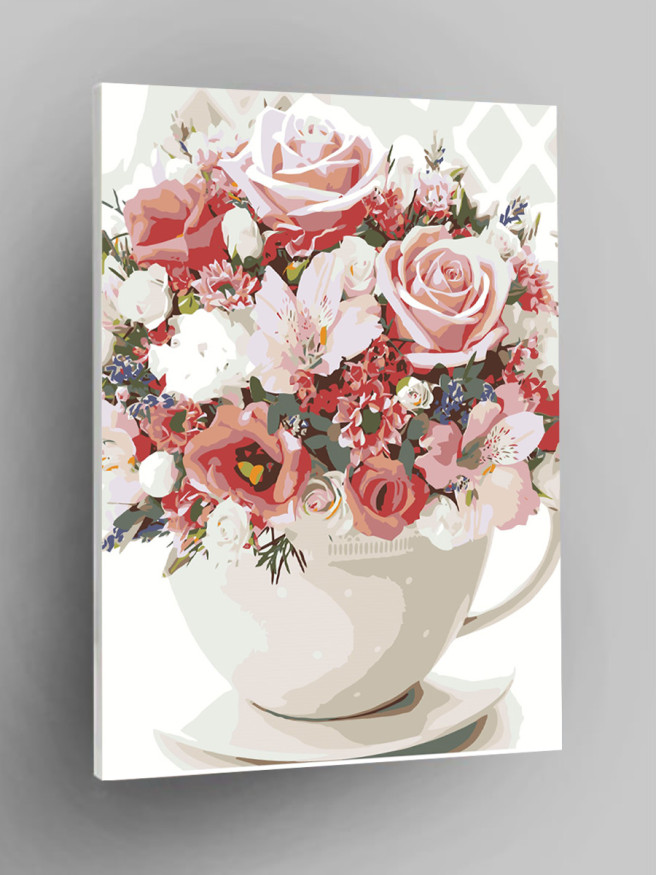 Картина по номерам &amp;quot;Букет роз&amp;quot;