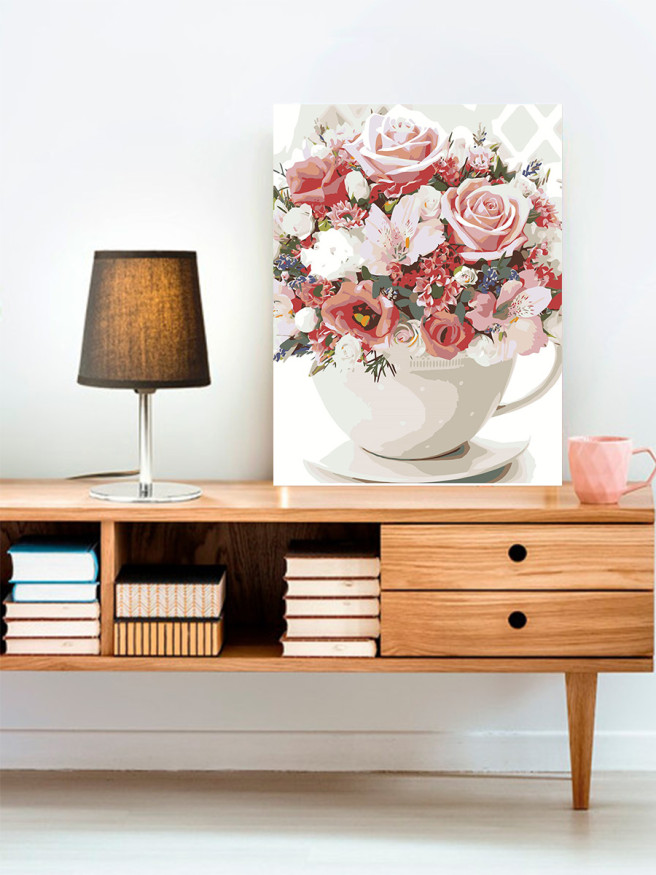 Картина по номерам &amp;quot;Букет роз&amp;quot;