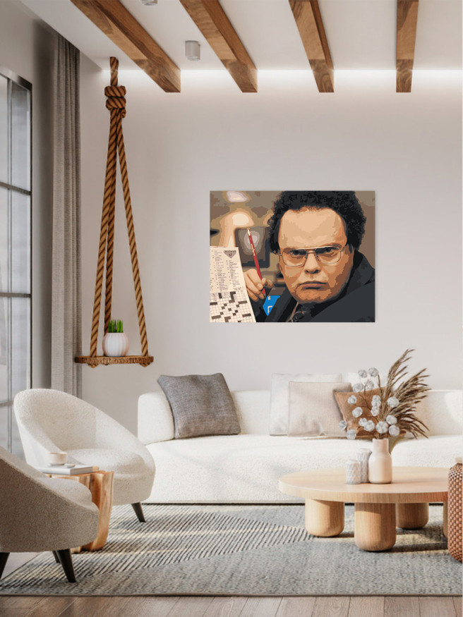 Картина по номерам &amp;quot;Офис Дуайт в парике&amp;quot;