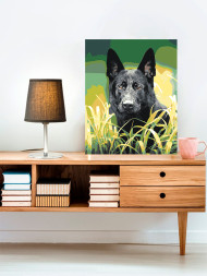 Raqamlar bo&#039;yicha rasm &quot;Qora it&quot;