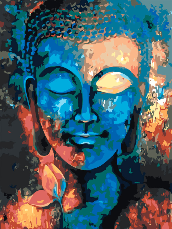 Raqamlar bo&amp;#039;yicha rasm &amp;quot;Moviy Ayol&amp;quot;