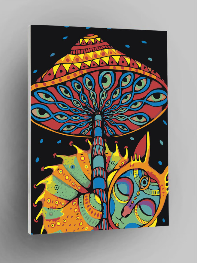 Raqamlar bo&amp;#039;yicha rasm &amp;quot;Mushuk bilan qo&amp;#039;ziqorin&amp;quot;