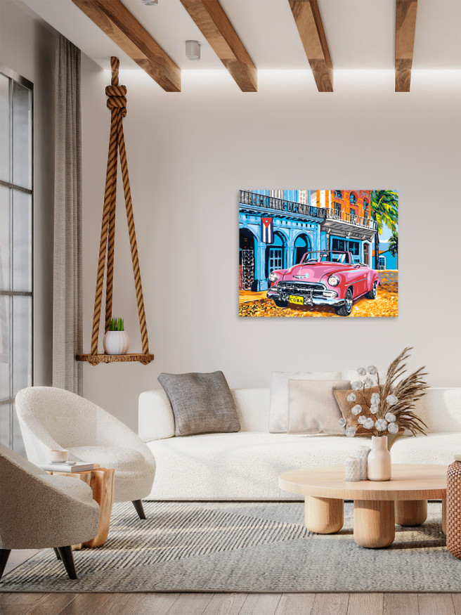 Raqamlar bo&amp;#039;yicha rasm &amp;quot;Retro moshina&amp;quot;