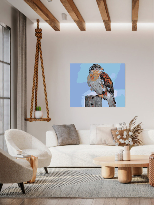 Картина по номерам &amp;quot;Орёл на охоте&amp;quot;