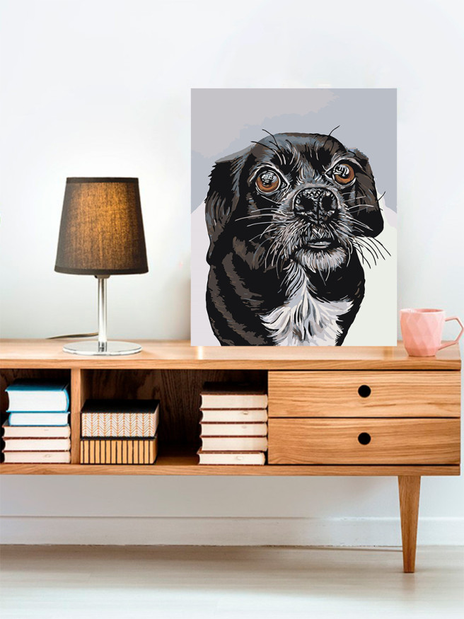 Raqamlar bo&amp;#039;yicha rasm &amp;quot;Qora it&amp;quot;