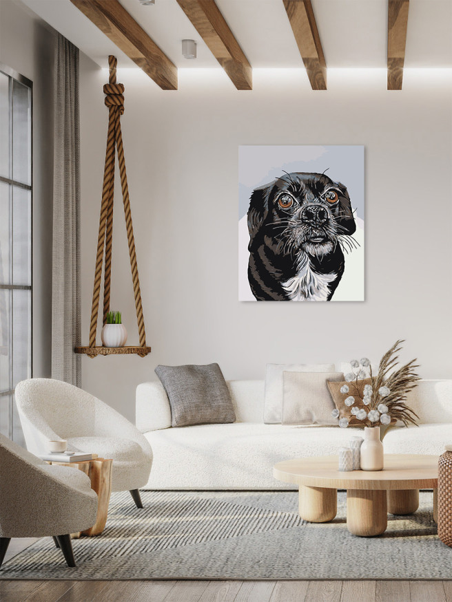 Raqamlar bo&amp;#039;yicha rasm &amp;quot;Qora it&amp;quot;