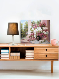 Raqamlar bo'yicha rasm "Lilak guldastasi"