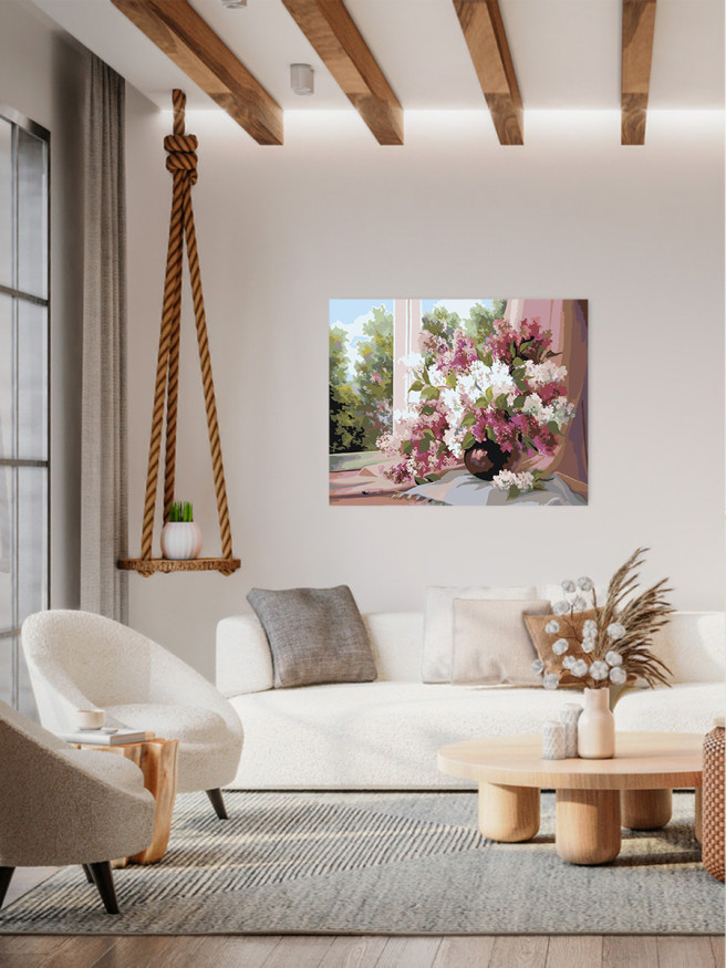 Картина по номерам &amp;quot;Букет сирени&amp;quot;