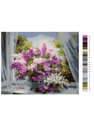 Raqamlar bo&#039;yicha rasm &quot;Gullar guldastasi&quot;