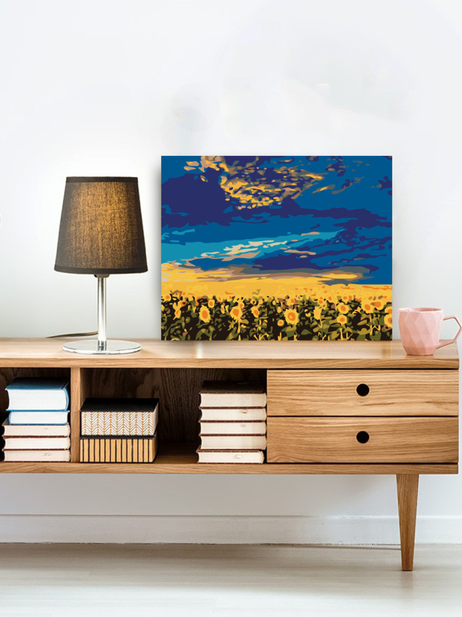 Raqamlar bo&amp;#039;yicha rasm &amp;quot;Kungaboqarlar dalasi&amp;quot;