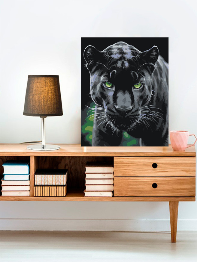 Raqamlar bo&amp;#039;yicha rasm &amp;quot;Chiroyli pantera&amp;quot;