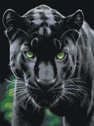 Raqamlar bo&#039;yicha rasm &quot;Chiroyli pantera&quot;