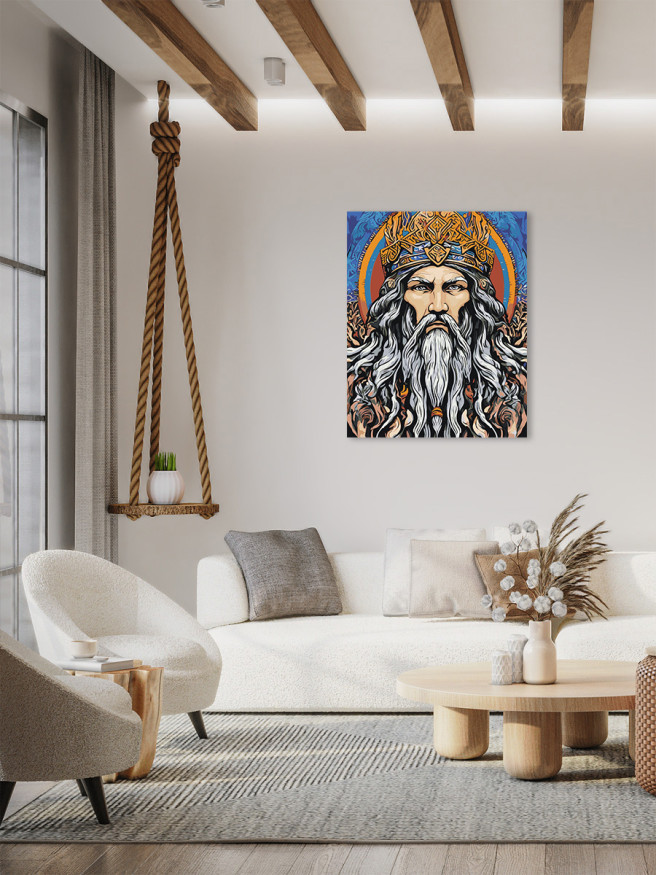 Raqamlar bo&amp;#039;yicha rasm &amp;quot;Kulrang soqolli qirol&amp;quot;