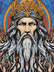 Картина по номерам &amp;quot;Король с седой бородой&amp;quot;