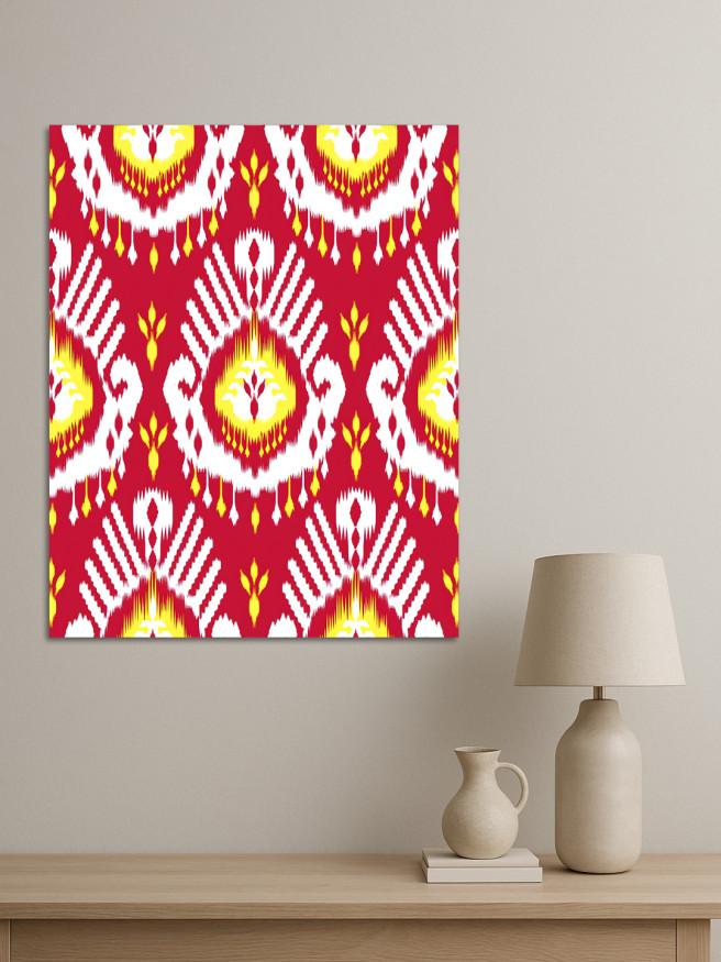 Holstga bosilgan poster &amp;quot;Qizil sharqona simfoniya&amp;quot;