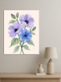Постер на холсте &amp;quot;Фиолетовые и синие цветы&amp;quot;