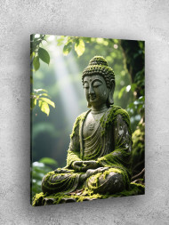 Постер на холсте &amp;quot;Будда в зелёном спокойствии&amp;quot;