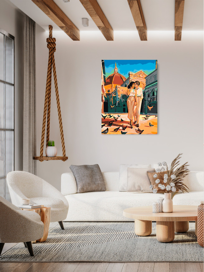 Raqamlar bo&amp;#039;yicha rasm &amp;quot;Maydon bo&amp;#039;ylab sayr&amp;quot;