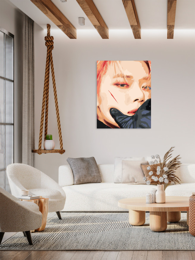 Картина по номерам &amp;quot;K-Pop артист Ёнджун из BTS&amp;quot;