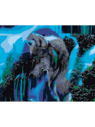 Картина по номерам &amp;quot;Волк&amp;quot;