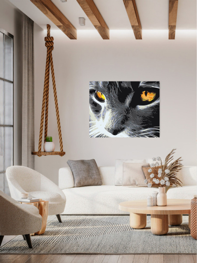 Raqamlar bo&amp;#039;yicha rasm &amp;quot;G&amp;#039;azablangan mushuk&amp;quot;