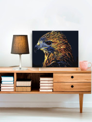 Raqamlar bo'yicha rasm "Chiroyli qush"