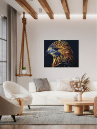 Raqamlar bo'yicha rasm "Chiroyli qush"