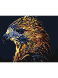 Raqamlar bo'yicha rasm "Chiroyli qush"