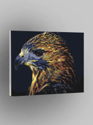 Raqamlar bo'yicha rasm "Chiroyli qush"