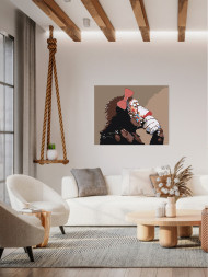 Raqamlar bo&#039;yicha rasm &quot;Kosmetikadagi maymun&quot;