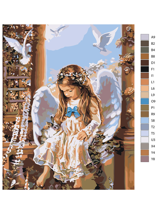 Raqamlar bo&amp;#039;yicha rasm &amp;quot;Yosh farishta&amp;quot;