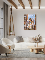 Raqamlar bo&#039;yicha rasm &quot;Yosh farishta&quot;